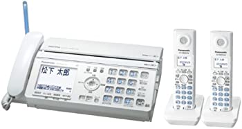 【中古】パナソニック おたっくす デジタルコードレスFAX 子機2台付き ホワイト KX-PW521XW-W