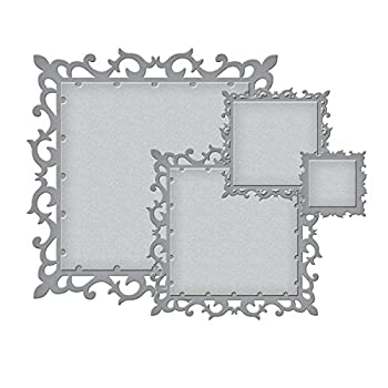 【中古】Spellbinders Nestabilities Decorative Elements Dies-Fleur De Lis Squares (並行輸入品)