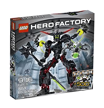 【中古】LEGO 6203 レゴ ヒーローファクトリー「ブラックファントム」外国で制限事項品 2012年作