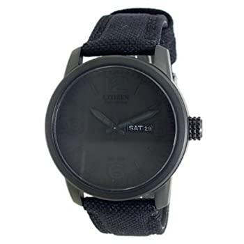【中古】Citizen Men's BM8475-00F Black Canvas Strap Eco Drive Watch [並行輸入品]