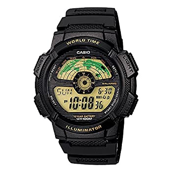 【中古】カシオ CASIO ワールドトラベラー デジタル 腕時計 AE1100W-1B [並行輸入品]