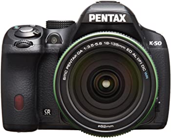 【中古】RICOH デジタル一眼レフ PENTAX K-50 DA18-135mmWRレンズキット ブラック K-50 18-135WR KIT BLACK 10918