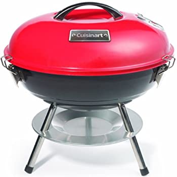 【中古】Cuisinart クイジナート CCG-190RB ポータブル バーベキューグリル 35cm レッド 【並行輸入品】