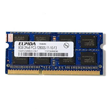 【中古】ELPIDA 8GB Memory Ram PC3-12800S-11-10-F3 1600MHZ 204pins SO-DIMM｜ドリエムコーポレーション