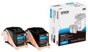 【中古】【非常に良い】EPSON LPC3T31CPV環境推進トナー シアン Mサイズ 2本パック EP-TNLPC3T31CPVJ