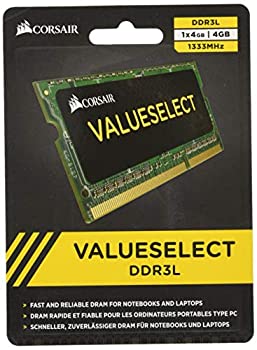【中古】CORSAIR Memory Module DDR3 ノート VALUE SELECT Series 4GB×1kit CMSO4GX3M1C1333C9 7,435円