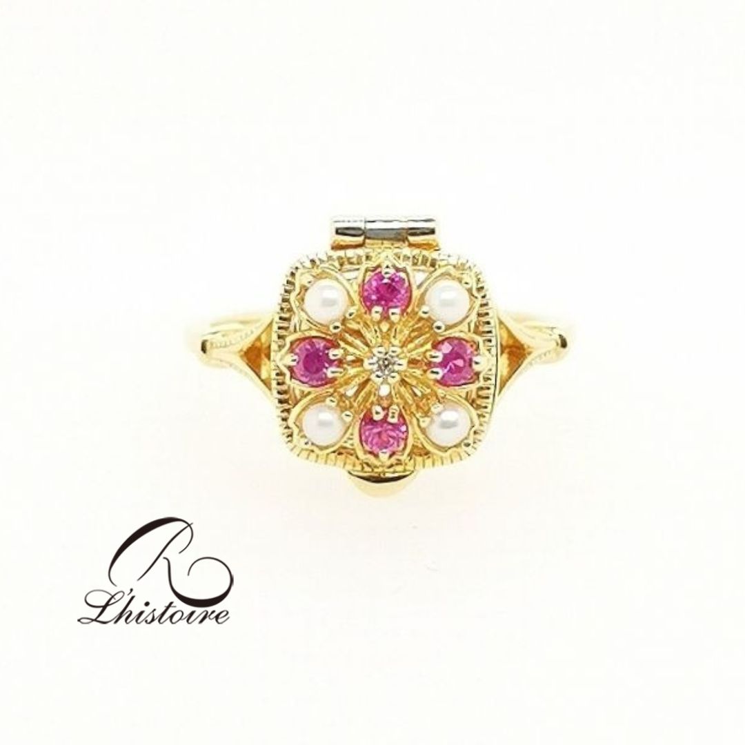 楽天市場】【碌山】リストワール K18YG K10YG ルビーリング