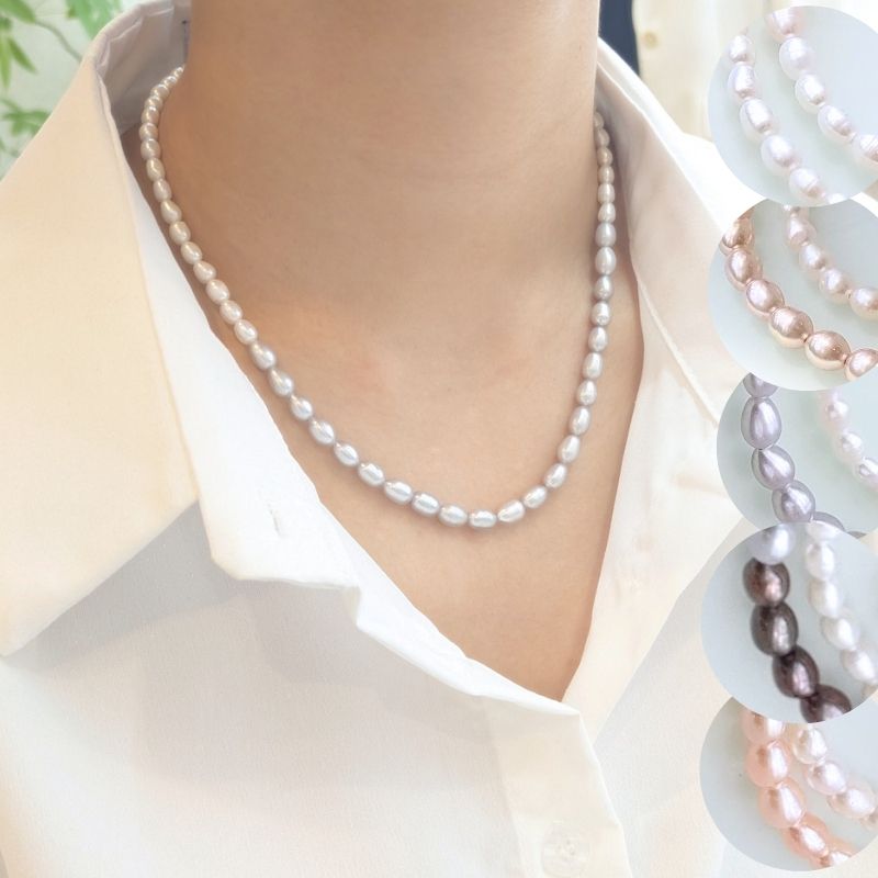 楽天市場】【時間限定ー500円OFF】 淡水真珠 本真珠 ネックレス