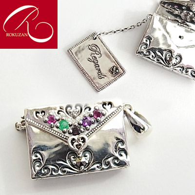 楽天市場】【碌山】 シルバー ガーネット クロス ペンダントトップ