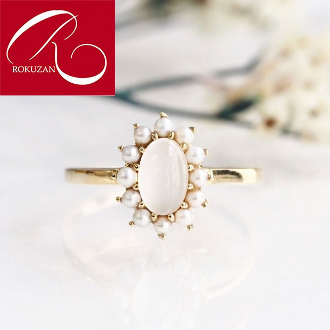 楽天市場】【碌山】 シルバー ペリドット シード パール リング