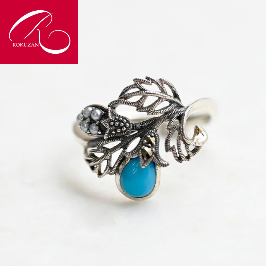 楽天市場】【碌山】 シルバー シード パール リング ハーフ エタニティ