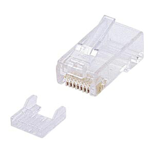 サンワサプライ カテゴリ6 RJ-45コネクタ 単線用
