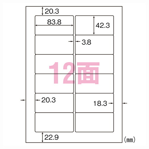 ヒサゴ A4タックシール A4判 1000枚入 規格:A4判12面|どっとカエール 支店