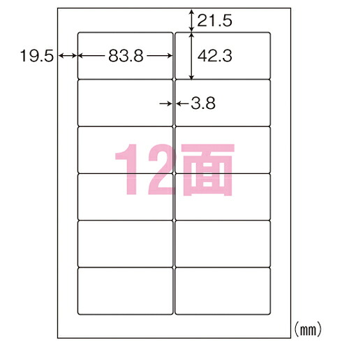 オリエント刷り上げる ナナ[R]単語 A4判 マルチ手あい下げ札 判定基準:A4判12面