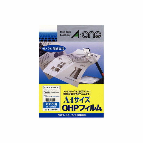 楽天市場】エーワン OHPフィルム PPC モノクロ コピー 1面 ノーカット