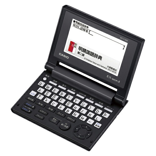 カシオ EX-Word 小型電子辞書 JIS配列キー入力 XD-C100E（ブラック）｜どっとカエール　支店