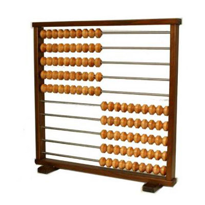トモエ 教授用100玉そろばん 100TAMA（茶）