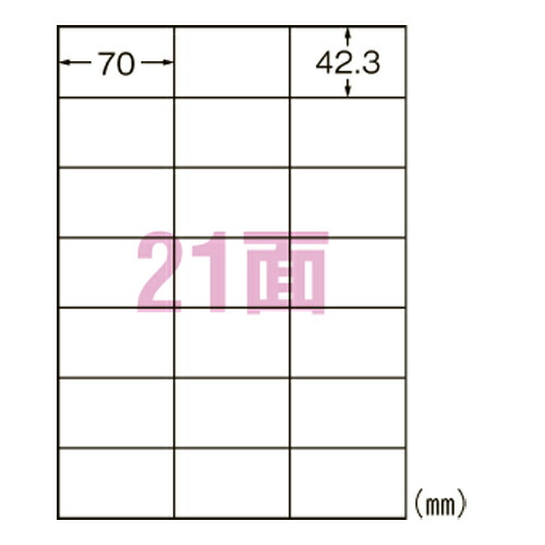 エーワン スーパーエコノミーシリーズ プリンタ用ラベル マット紙（A4判） L21AM500N 5,545円
