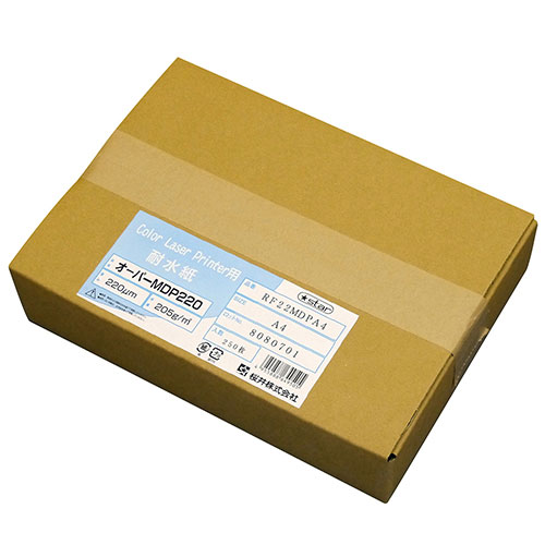 桜井 耐水紙 色合いレーザ用 オー基準打数MDP220 205g/m2 A4 250枚（シロ）