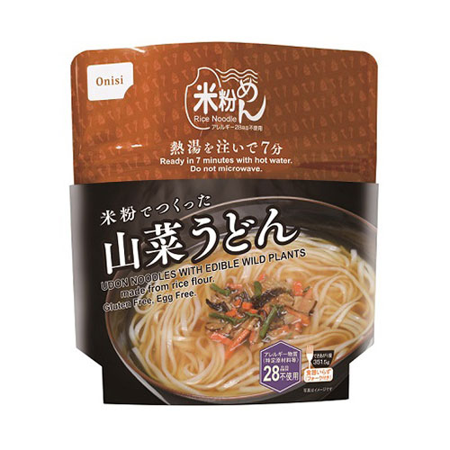 尾西食料雑貨類 米粉でつくった山菜うどん 30袋仕掛ける 約5年保護すること 非常食 保護すること食 積みたてる