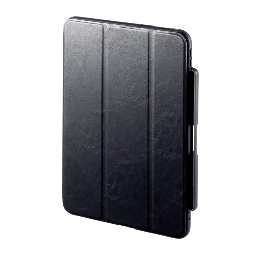サンワサプライ 直送 iPad Air 11インチ(M2/2024)用タッチペン収納ポケット付きケース（ブラック）