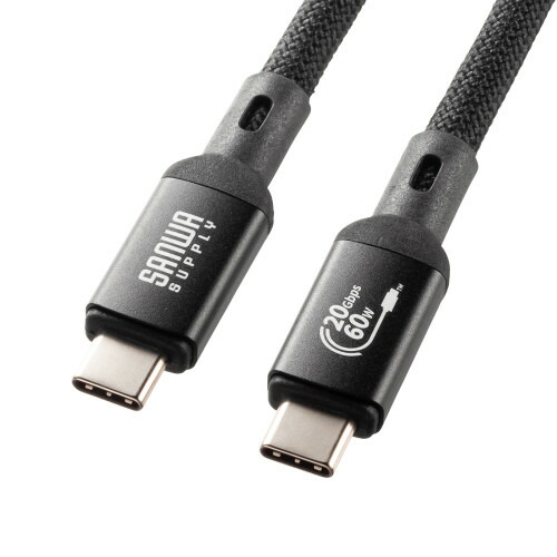 サンワサプライ 直送 USB20Gbps Type-Cケーブル(PD60W・3m)
