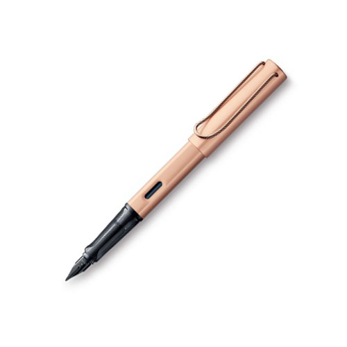 三菱鉛筆 LAMY(ラミー) ルクス 万年筆 ローズゴールド F(細字)