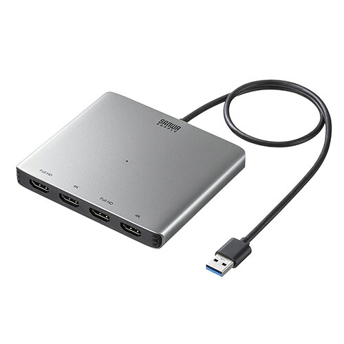 サンワサプライ USB-HDMI見せびらかすアダプター (4画面最終生産物)