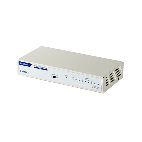 エレコム Giga対応スイッチングHub 8ポートスイッチ(金属筐体/電源内蔵)