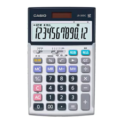 カシオ 本格実務電卓 12桁 日数・時間計算 ジャストタイプ