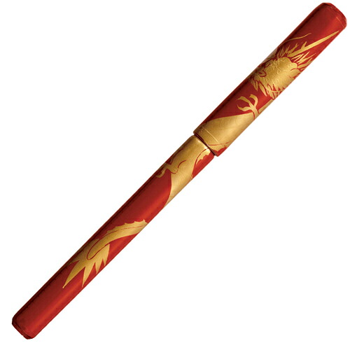 あかしや　越前塗 蒔絵筆ペン　漆塗 龍　漆塗 龍（朱）｜どっとカエールコレクト