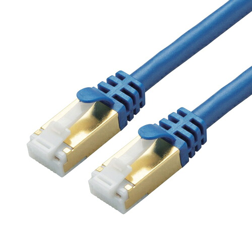 エレコム　LANケーブル CAT7 爪折れ防止 20m メタリックブルー（ブルーメタリック）