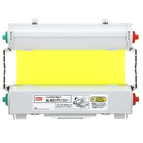 マックス　ビーポップ（Bepop）消耗品 SL-R217T　インクリボン(イエロー)