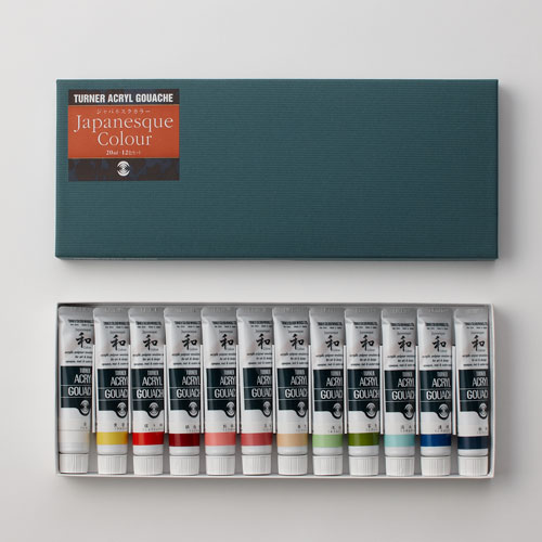 楽天市場】ターナーアクリルガッシュ ジャパネスクカラー45色セット