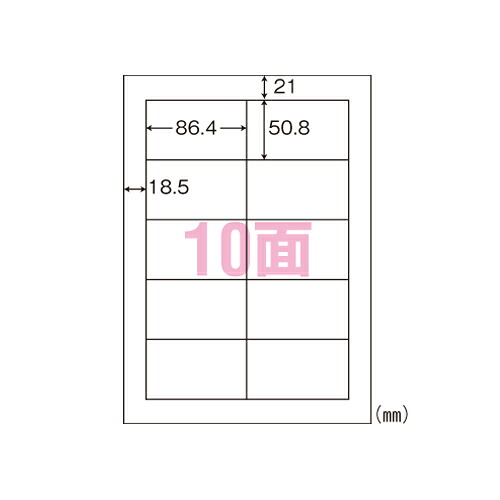 東洋印刷　World Price Label A4判　100枚×5冊入 規格:A4判10面