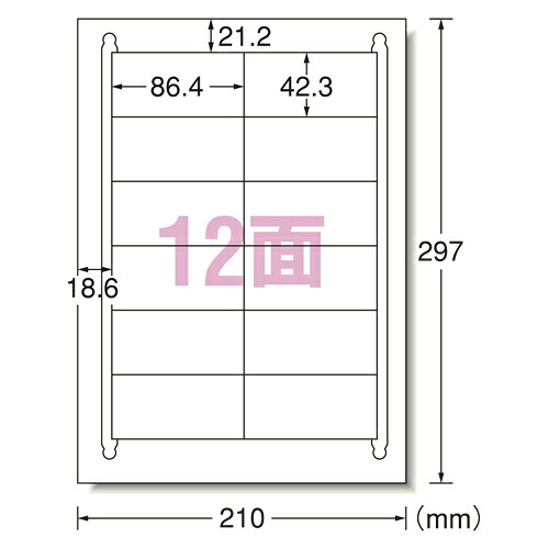 エーワン 下げ札消印〈レーザ印刷者〉 つや消し紙（A4判） 500枚入 判定基準:A4判12面