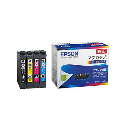 エプソン　4色パックインクカートリッジ EW-052A、EW-452A