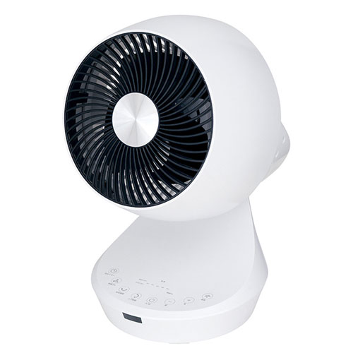 ユアサプライムス サーキュレーター 3D首振り DCモーター搭載 YKT−DCL1511CFR(ホワイト)
