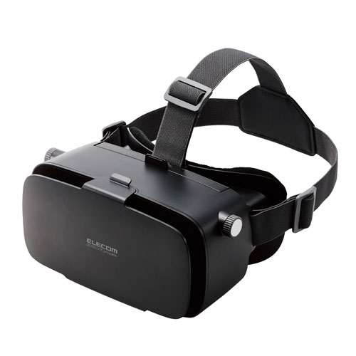 エレコム　直送 2D3D両用VRゴーグル スマホ用 メガネ対応 目幅調節可 ピント調節可 VRG-2D3D02BK（ブラック）