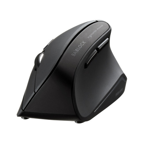 サンワサプライ　直送 抗菌静音Bluetoothエルゴノミクスマウス　MA-ERGBTK11