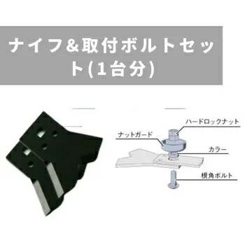 OREC オーレック RABBIT MOWER ラビットモアー 出刃包丁＆滑りだし雄螺子仕かける(１台分) 0244-78010 ガーデニング・農業-ガーデニング機器