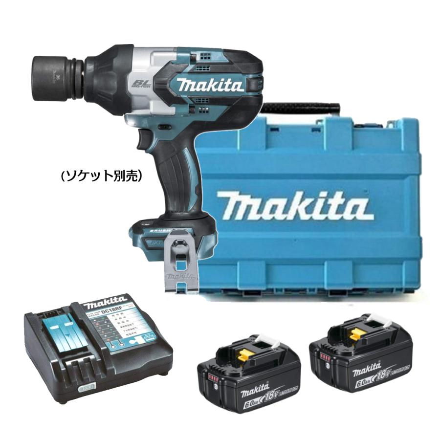 マキタ makita　電動式インパクトレンチ　TW1001DRGX　バッテリBL1860B&times;２本　充電器DC18RF・ケース付｜あぁードットエム店