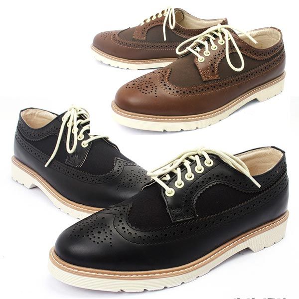 メンズシューズ ウィングチップ 本革 ビジネス ブローグ Brogue Shoes カジュアルシューズ ワインレッド