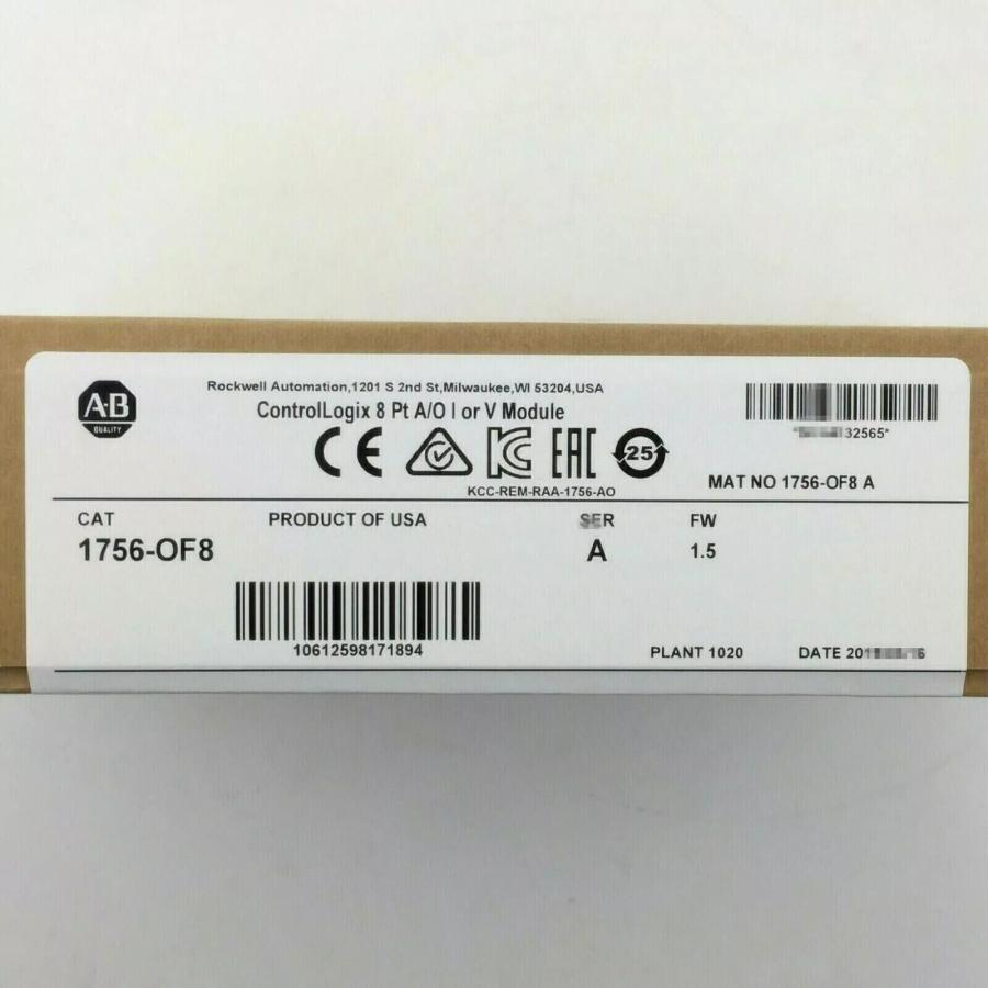 【新品 東京発 ★適格請求書発行可★】AB 1756-OF8 SER A ControlLogix 8 ポイント出力モジュール PLC 1756OF8【６ヶ月保証】｜産業機器店