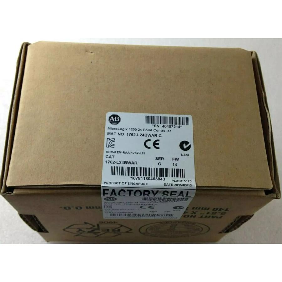 【新品 東京発 ★適格請求書発行可★】Allen-Bradley 1762-L24BWAR SER C MicroLogix 1200 24 ポイント コントローラ【6ヶ月保証】