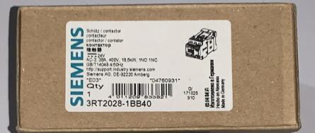 【新品 東京発 ★適格請求書発行可★】Siemens 電磁接触器 3RT2シリーズ 3RT2028-1BB40 【６ヶ月保証】