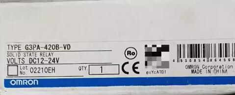 【新品 日本の首都発 ★適当お願いごと書ふり出し可★】OMRON オムロン G3PA-420B-VD DC12-24V ソリッドステート中継ぎ【６ヶ月引き受ける】