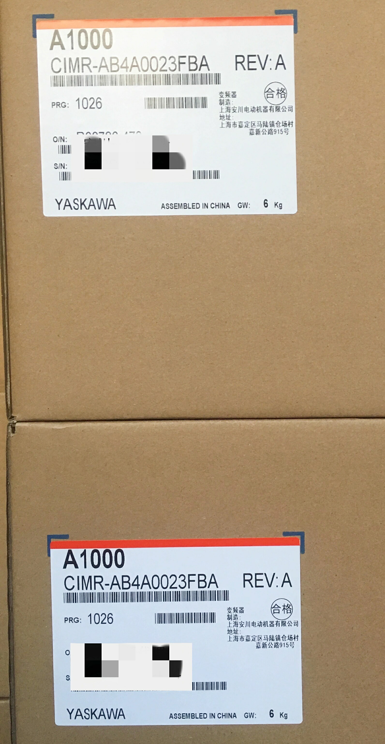 【新品 東京発 ★適格請求書発行可★】 YASKAWA/安川電機 CIMR-AB4A0023FBA【６ヶ月保証】｜産業機器店