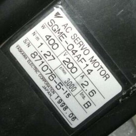 【新品 東京発 ★適格請求書発行可★】YASKAWA / 安川電機 SGME-04AF14 サーボモーター【6ヶ月保証】|産業機器店