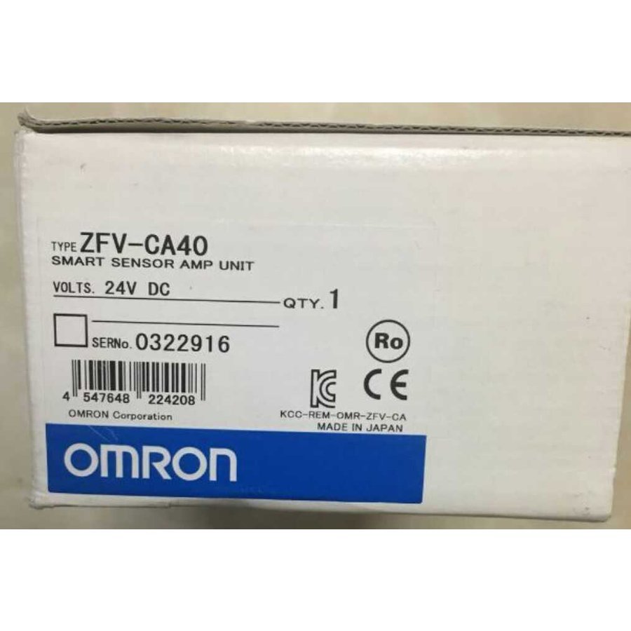 【新品 日本の首都発 ★適当お願いごと書振り出し可★】OMRON スマートセンサ ZFV-CA40【６ヶ月引き受ける】